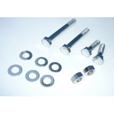 ŘÍDÍTKA - SADA ŠROUBŮ K UCHYCENÍ K BRÝLÍM - JAWA 350/634 - CHROMOVANÉ